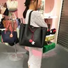 Disney Co Branded Big Opening Women Handbag PU Leather Mickey Donald Duck Drawstring Handheld College Girl Shoulder Backpack 3