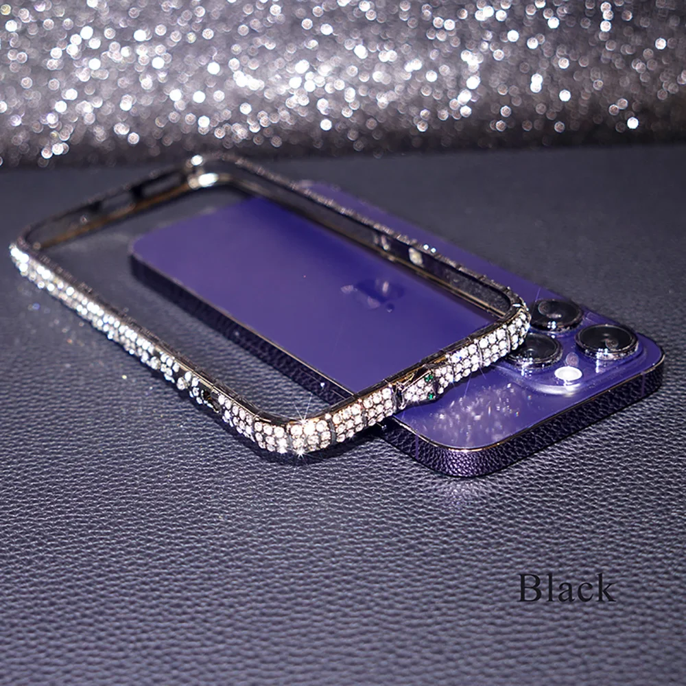 iPhone Case Phone Case Glossy Rhinestone Bumper Case for iPhone 15 14 13 12 Pro Max