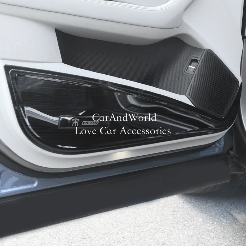 Porta In Acciaio Inox Anti Kick Plate Guard Step Speaker Protector Cover Trim Accessori Auto Per Byd Song Plus Dm-I Ev 2020-2023