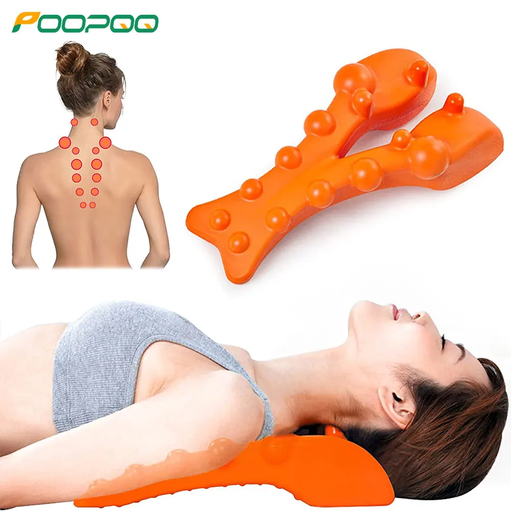 Occipital Release Tool and Trapezius Muscle Pain Massager,Tension Headache & Neck Pain Relief Device,Massage Head Shoulder Blade intelligent constant temperature cooling and heating dual purpose fan without fan blade hanging neck fan warm water treasure