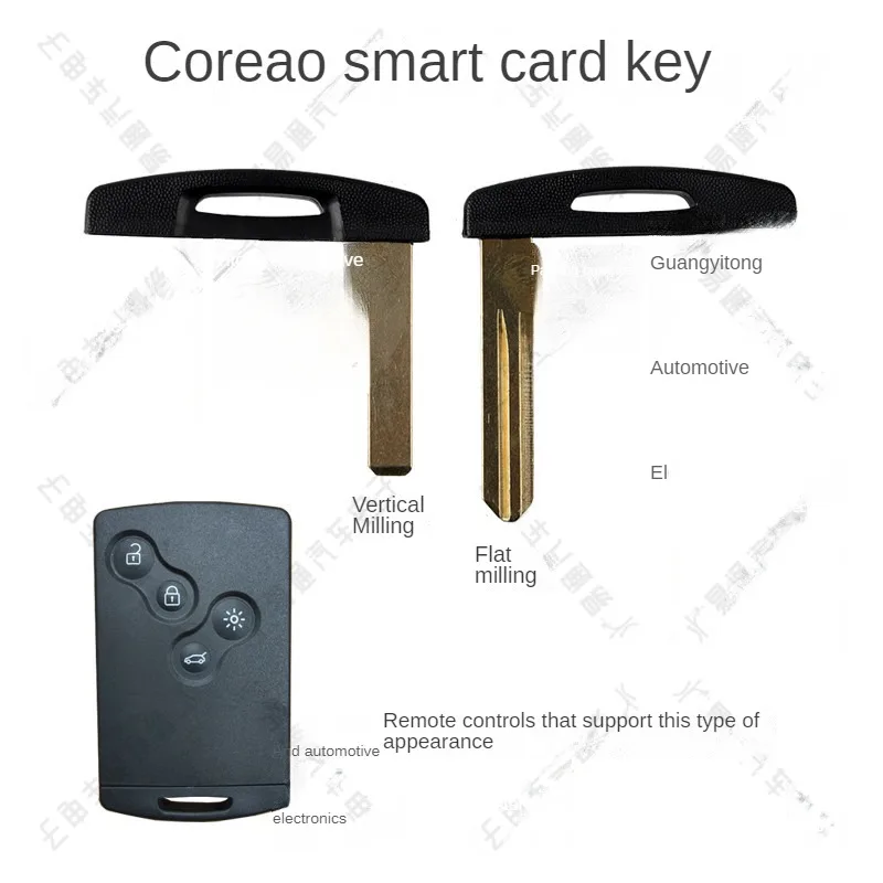 For Apply to Renault I smart card small key sections I emergency small key card remote control key