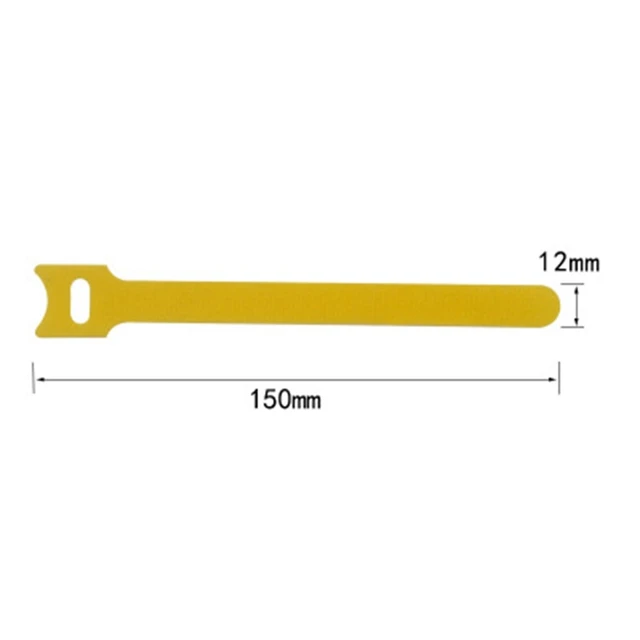 30pcs/50pcs Detachable Cable Ties Color Reusable Nylon Ties T-Type Cable Organizer 50 Pcs Yellow