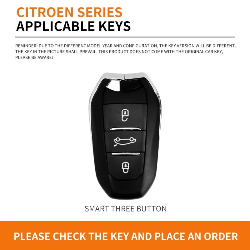Premium Metal Leather Car Remote Key Cover Protector Shell - Auto Accessories