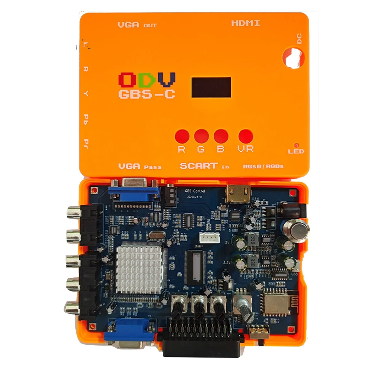 ODV-GBS-C AIO OSSC Control RGBS/YPBPR/RGBHV to VGA/HDMI-Compatible Low Resolution Video Converter Adapter US Plug NND
