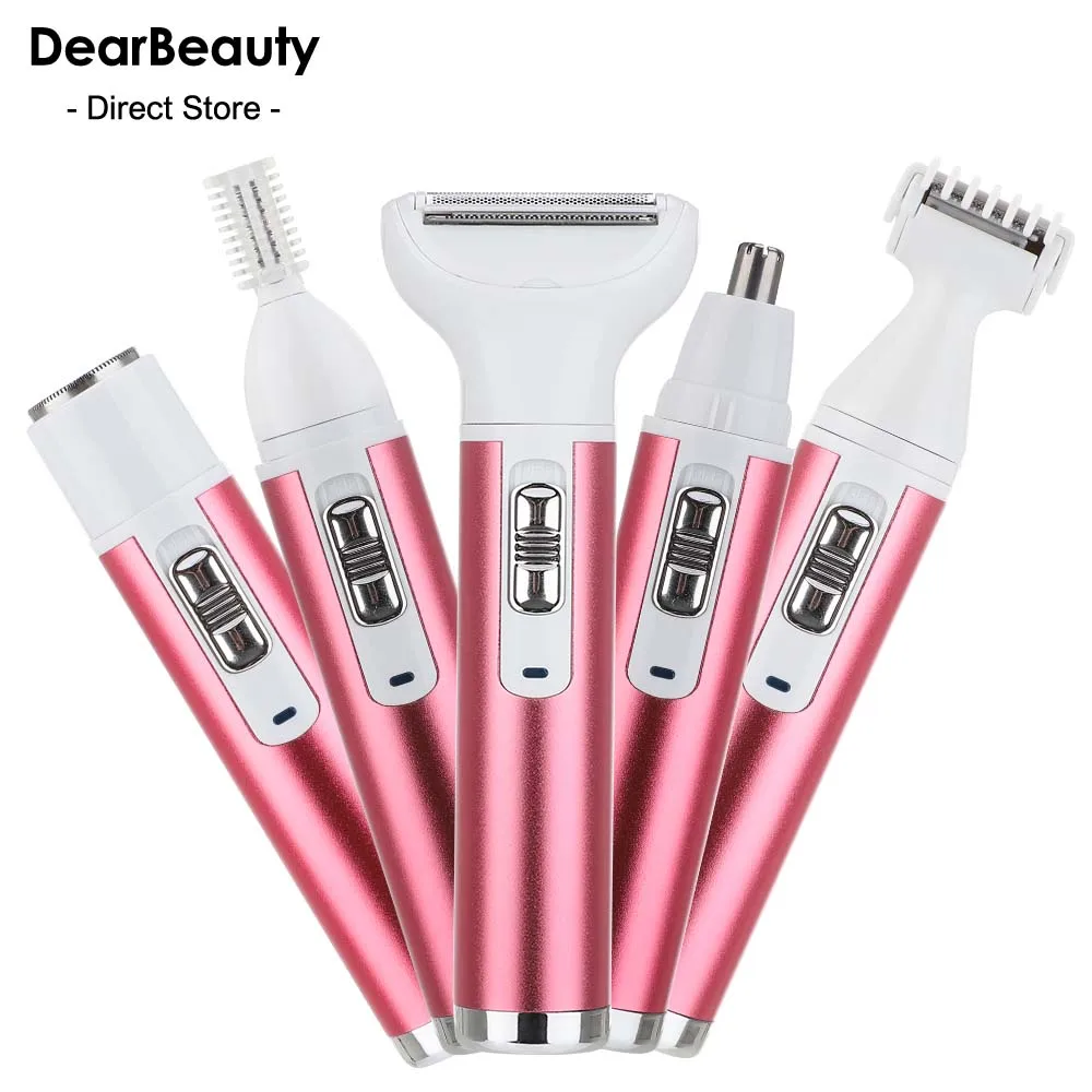 Epilatore Multifunzione Elettrico 5 in 1 Dispositivo per la depilazione del bikini ascellare del viso delle donne Dispositivo di rimozione Mini Biki femminile Mi_voghion.com