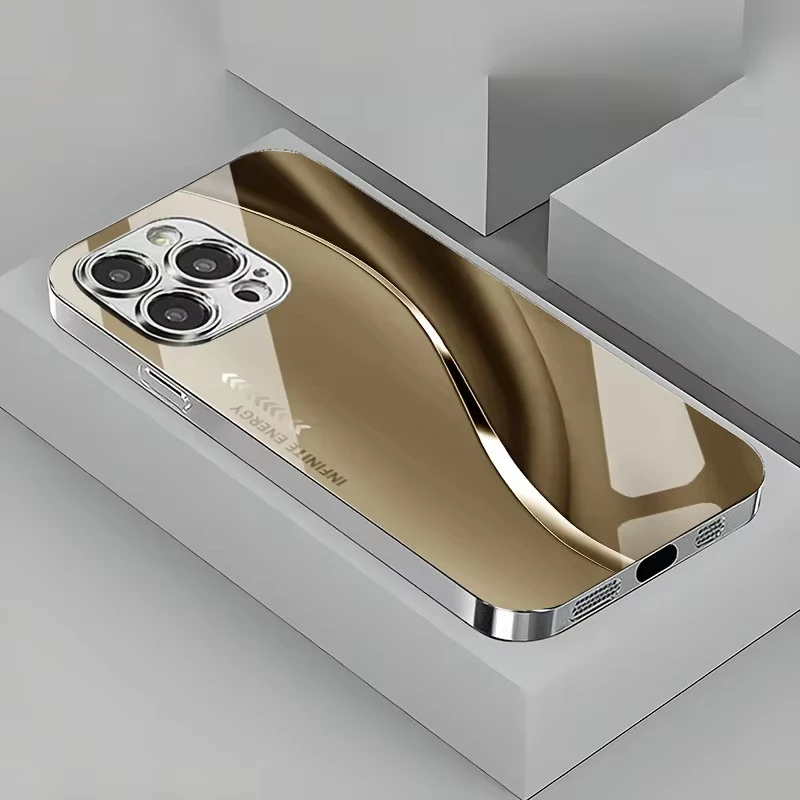 Gradient Minimalist Electroplated Phone Case Cover
