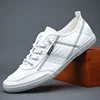 Loafers Walking Men Shoes Men Casual Shoes 2021 Spring Lace-up Sweat-Absorbant Breathable New Casual Canvas Sneakers 1