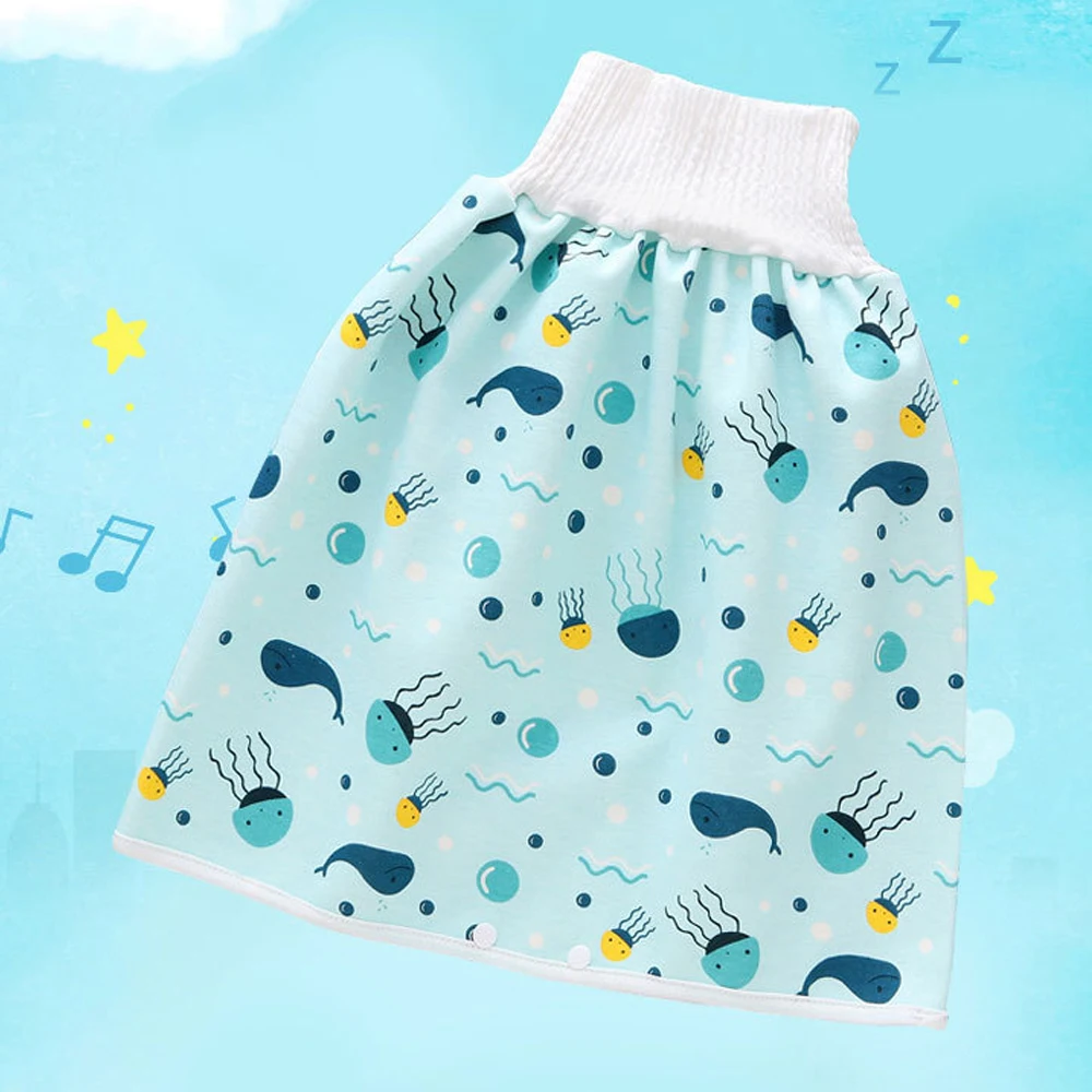 Trainining Fashion Nappy Shorts Cloud Waterproof Cotton Wave Leak-proof Baby Diaper Skirt Flower Diaper Infant Training Pants