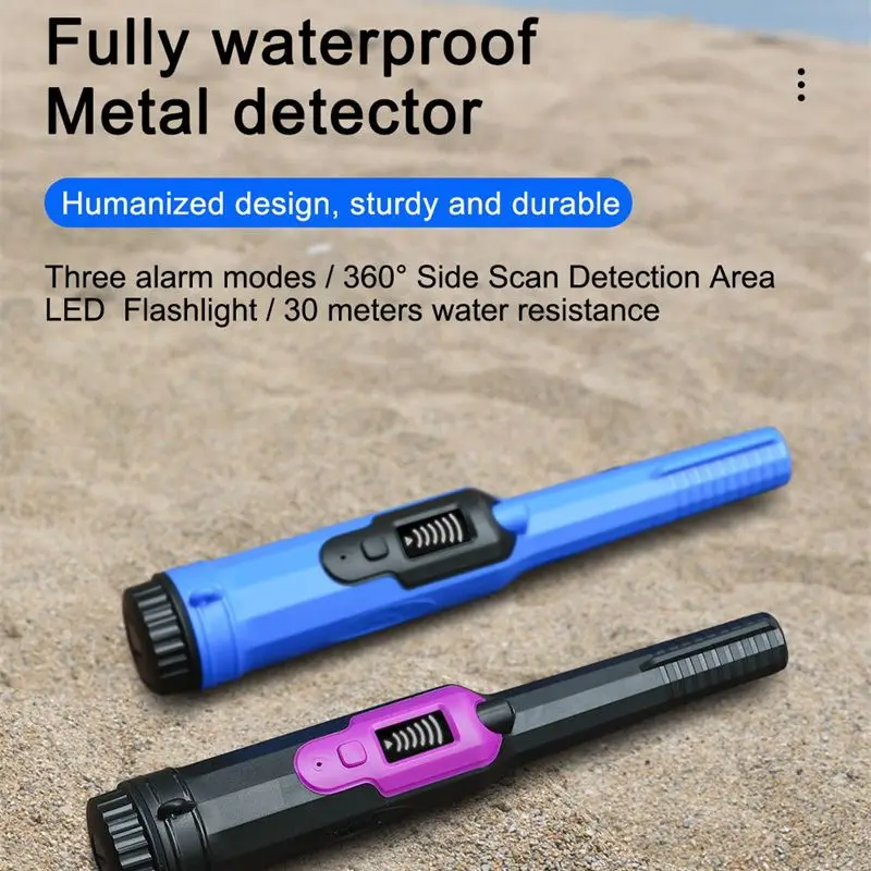 LCD Display Pinpoint Metal Detector Pinpointer IP68 Waterproof with Include 360 Search Treasure Pinpointing Finder