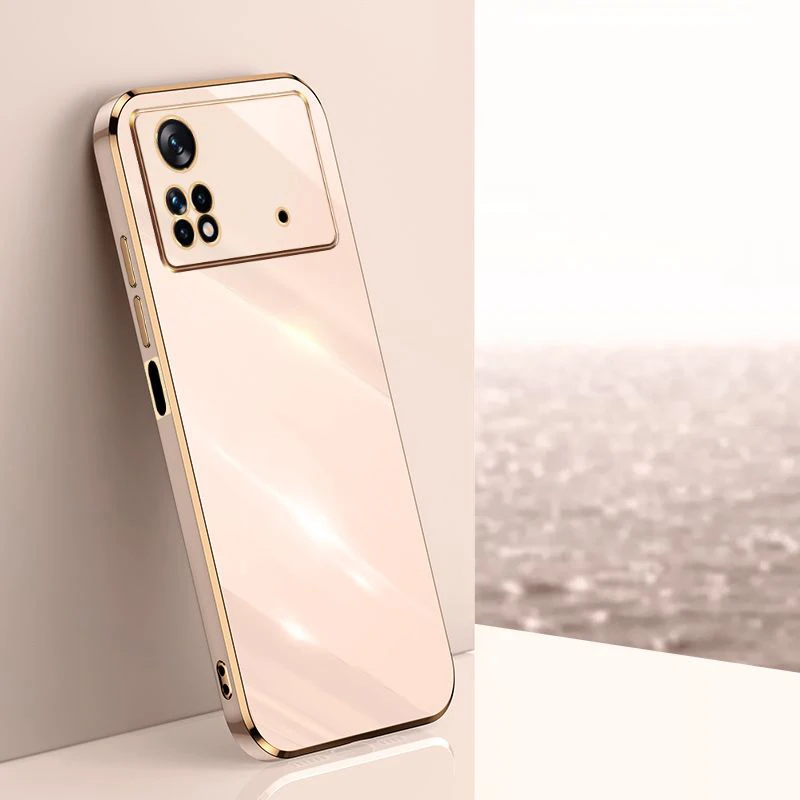 Luxury Square Plating Shockproof Silicone Phone Case Back Cover - Premium Protection and Style