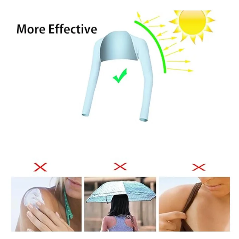 Arm Sleeves Ice Arm Sleeves Shawl Arm Sleeve Anti-UV Golf Cooling Sun Protection Comfortable Breathable Ice Silk For Unisex
