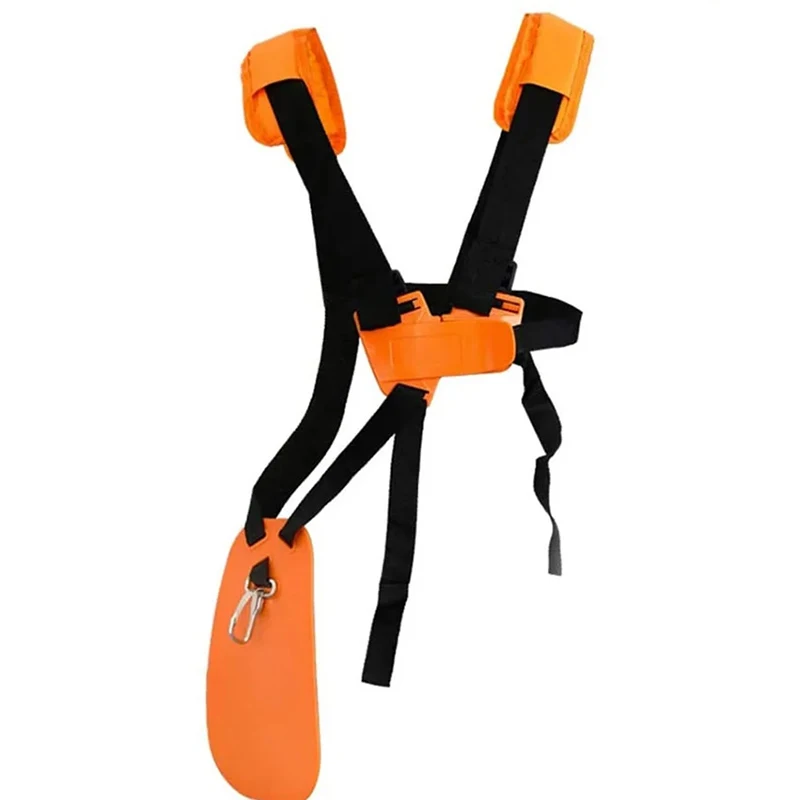 Arnés Ajustable De Doble Hombro Para Desbrozadora - Universal, Color Naranja - Para Cortacésped Y Herramientas De Jardín