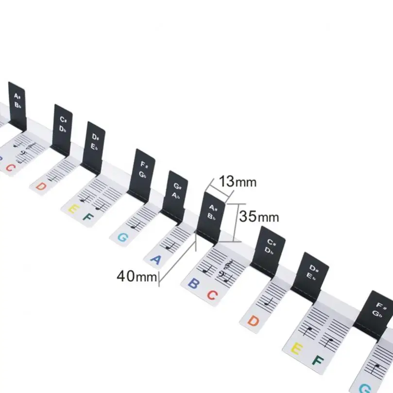 88 Keys Piano Keyboard Note Labels Marker Free Paste Upgraded Piano Notes Guide for Beginners Kids Overlay Key Stickers piano keyboard labels