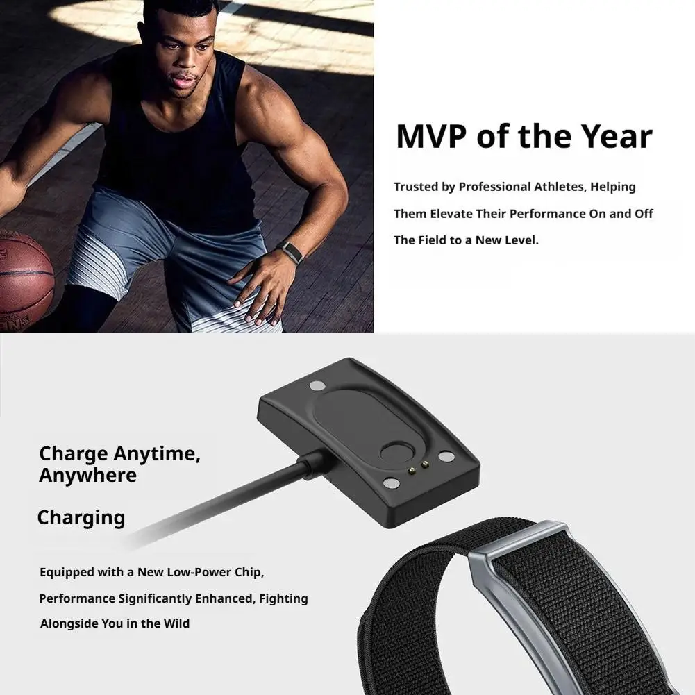 Ultra-Lightweight Sport Fitness Tracker Bracelet with All-Day Heart Monitoring