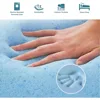 4.7 Inch Memory Foam Mattress Replacement with Washable Cover for Sleeper Sofa and Couch Beds 4