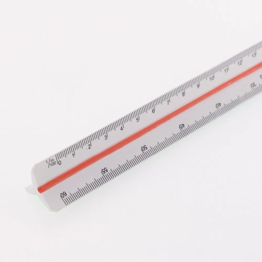 30cm Triangular Architect Scale Ruler Large Scales Three sided Ruler Used by Architects Technical Drawing Supplies 3030