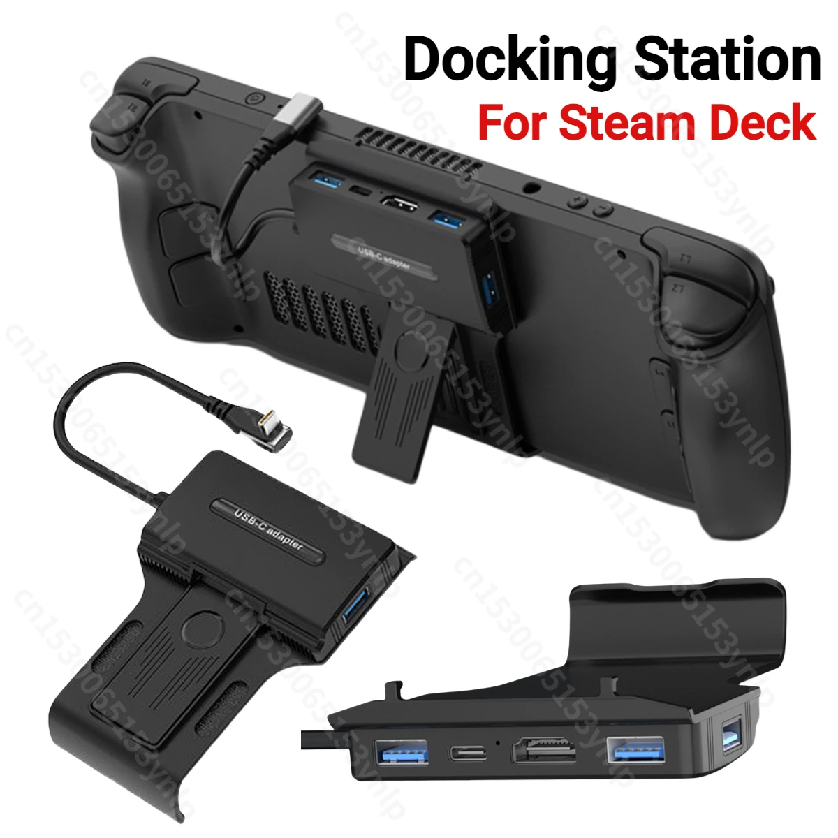 5 in 1 Docking Station for Steam Deck/ROG Ally Dock Holder Hub 100W PD3.0  Charging Base USB-C Dock Stand 2.0 4K@60Hz 10Gbps - AliExpress