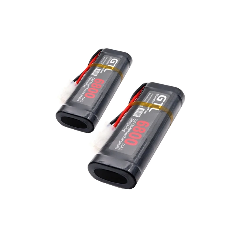 7.2V 6800mAh nickel hydrogen replacement RC battery with Tamiya discharge connector suitable for RC toy racing boats rechargeable battery battery replacement