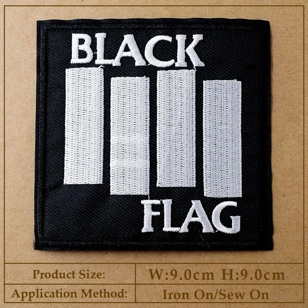 Rock Punk Iron-On Patch for Clothing - Heavy Metal Style Decorative Applique