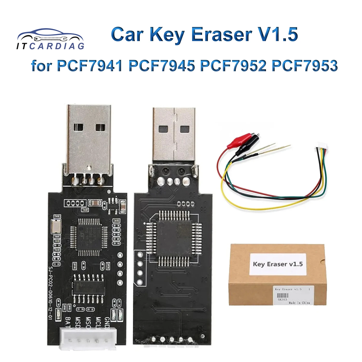 

Car Key Cleaner Tool Key Eraser V1.5 Used to Unlock Remotes Renew Locked Keys Erase Memory for PCF7941 PCF7945 PCF7952 PCF7953