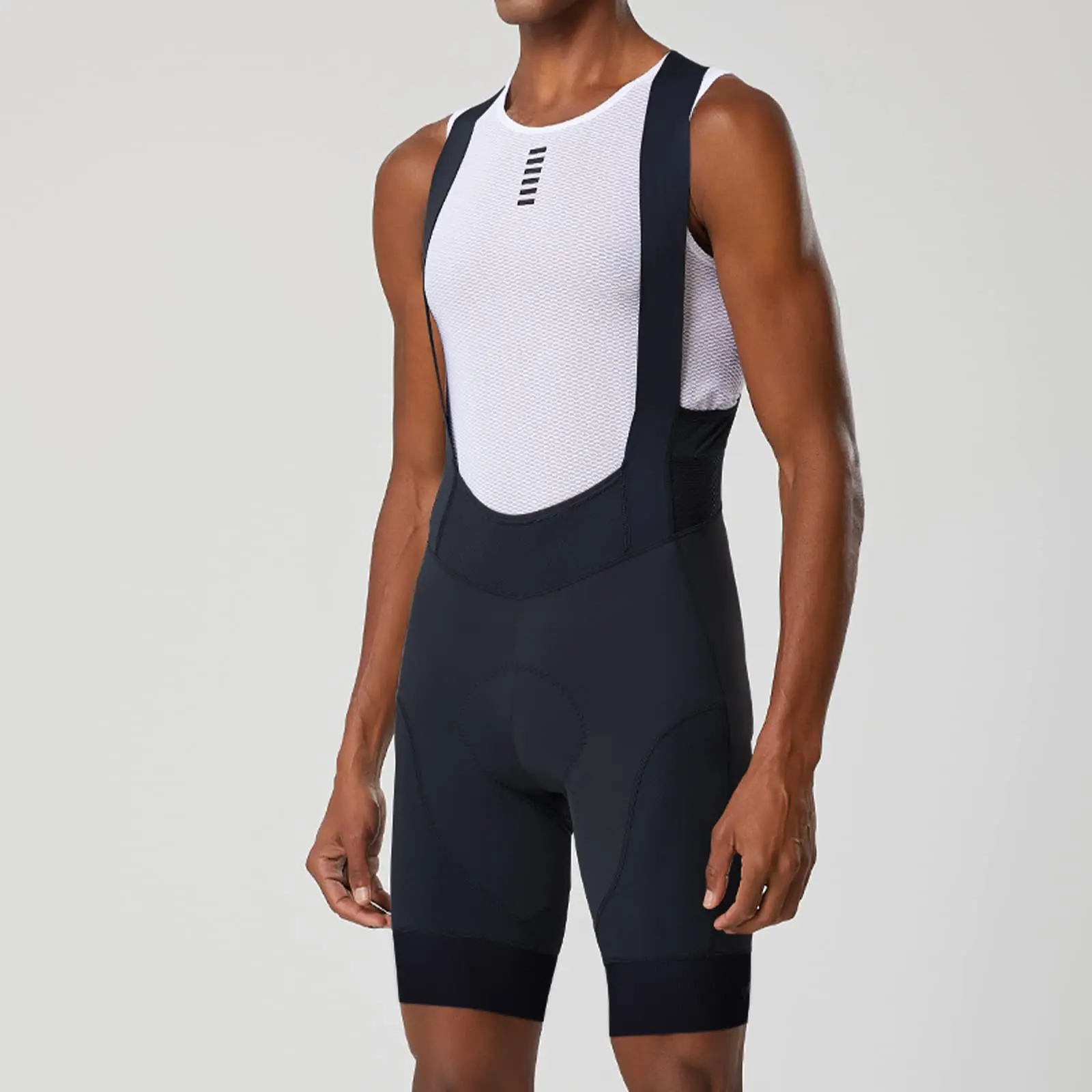 Men's Outdoor Cycling Bib Shorts with 6-Hour Padded Comfort