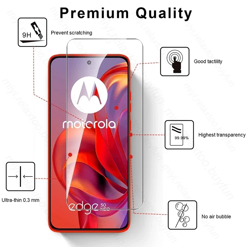 Premium Quality 9H Tempered Glass Screen Protector for Motorola Edge 50 Neo – HD Clarity and Maximum Protection