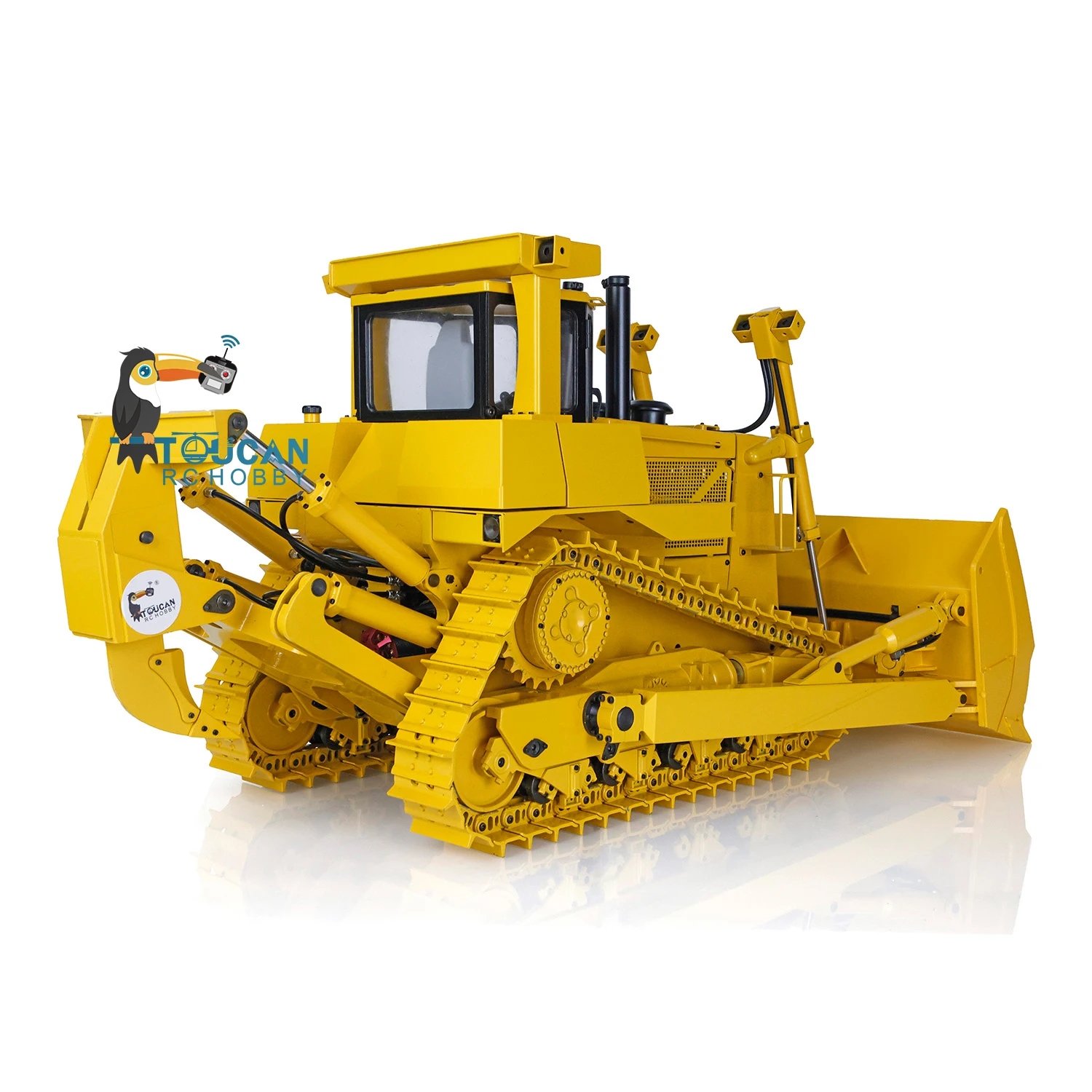 JDM 98 DXR2 D9T RC Hydraulic Bulldozer RTR 1/14 RC Metal Dozer Heavy Duty Machine JDModel with Light Sound Set Toys THZH1818 3