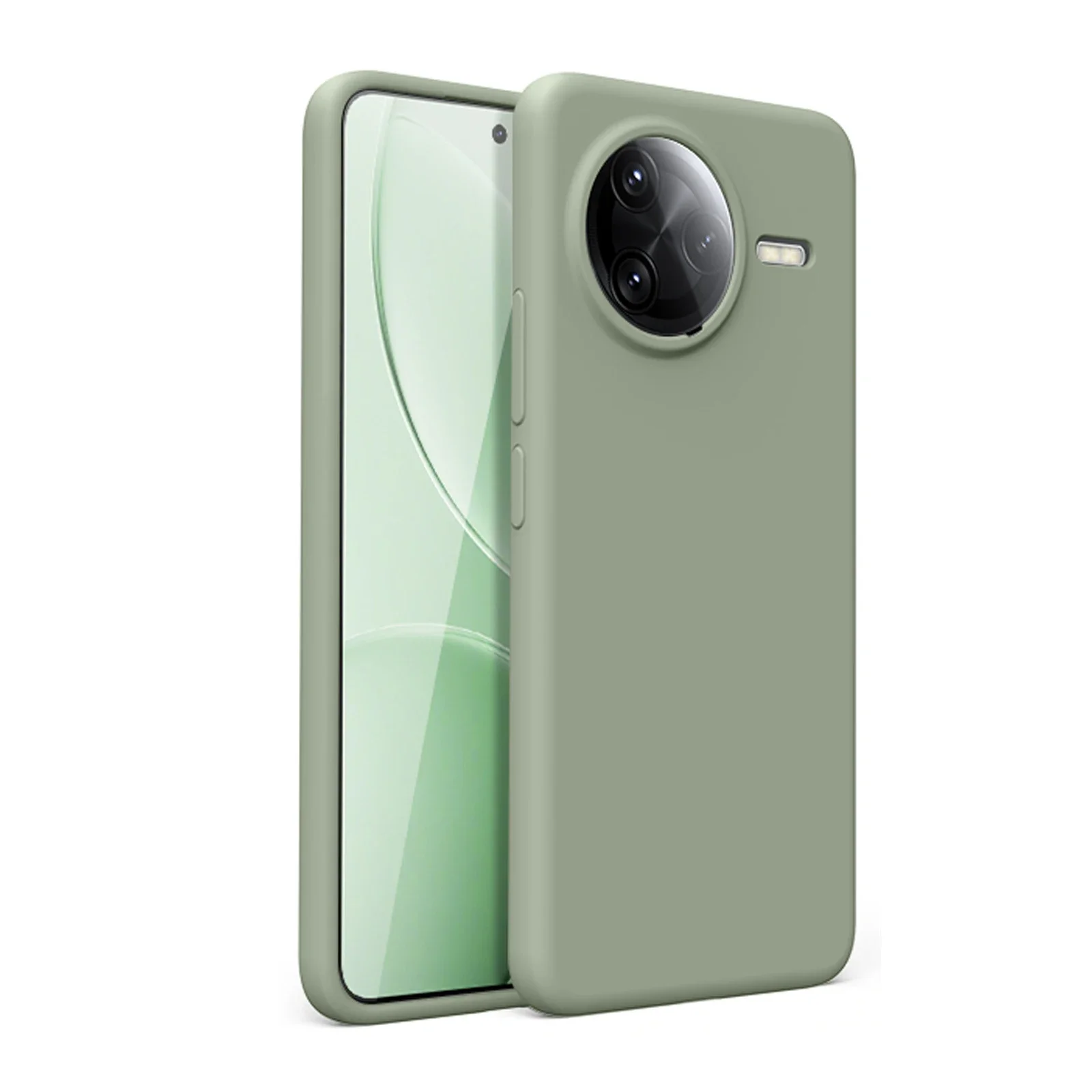 Liquid Silicone Shockproof Case with Microfiber Lining - Smooth, Slim, and Colorful Cover