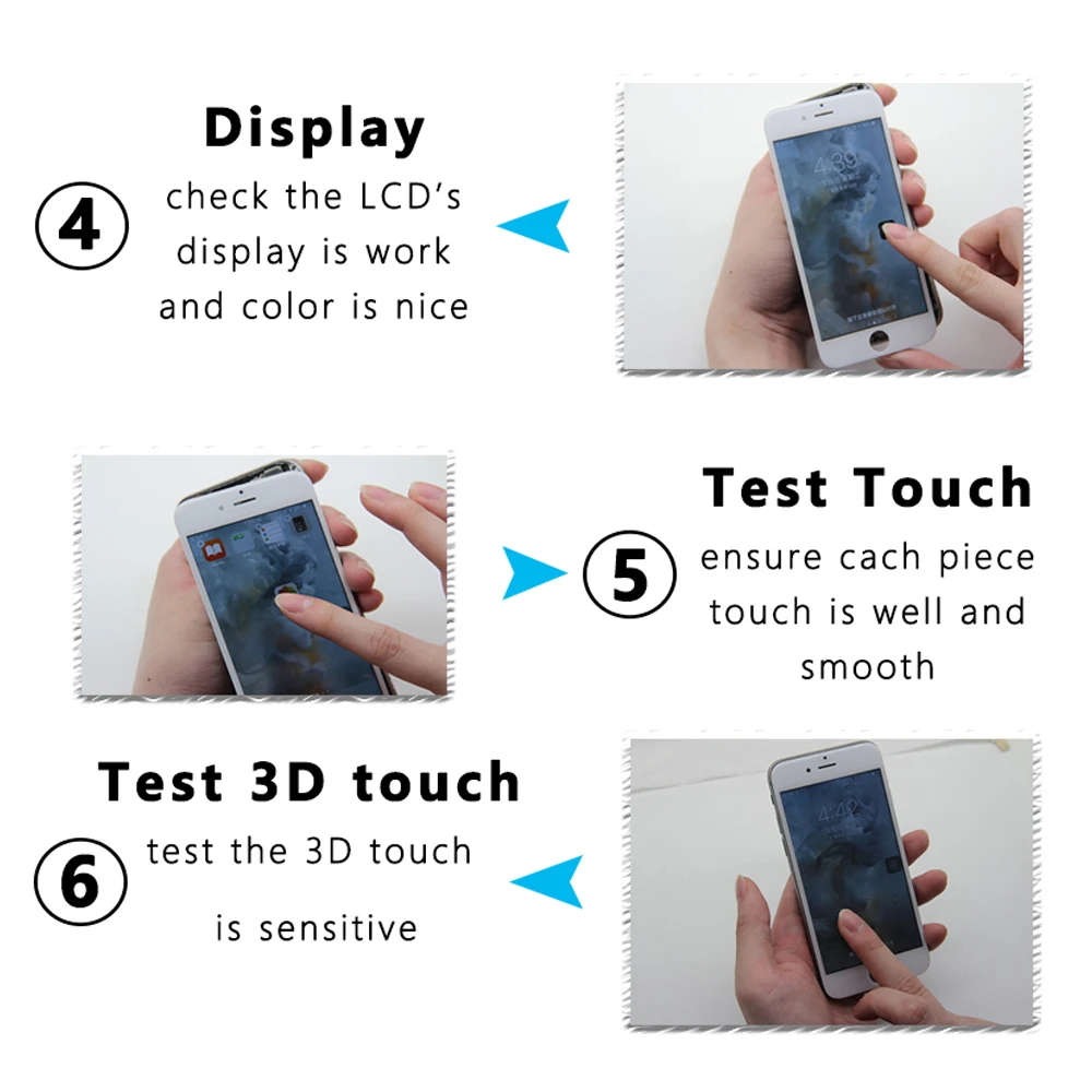 Display LCD Per iPhone 6 6S 6SP 7 7P 8 8P Touch Screen Digitizer Assembly di Ricambio Per iPhone SE2020 per 8 Plus 7 Plus LCD - Image 5