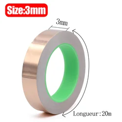 Copper Foil Conductive Tape - Double - Sided Adhesive for EMI Shielding & Electronic Repairs (3mm)