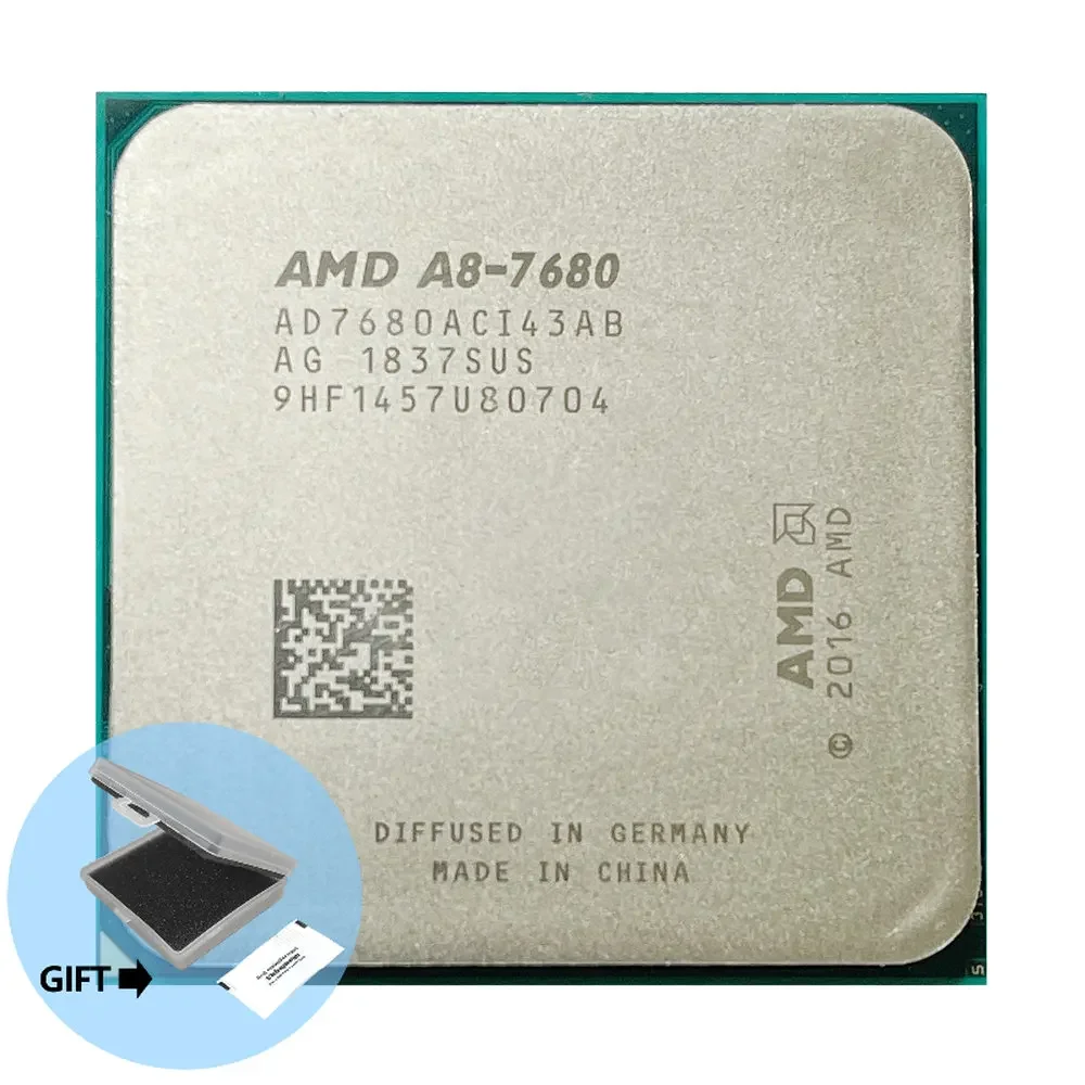 

AMD A8-Series A8-7680 A8 7680 3.5GHz Quad-Core Desktop CPU Processor L2=2M 45W DDR3 Socket FM2+