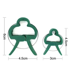 Reusable Garden Plant Clips for Vine and Seedling Support in Greenhouses (Green)