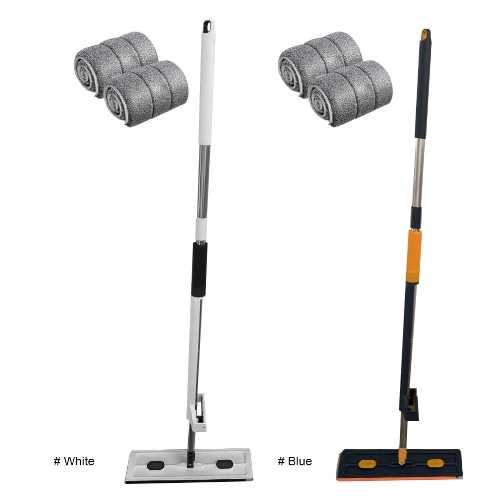 Microfibre Flat Mop for Floor Cleaning with Long Handle