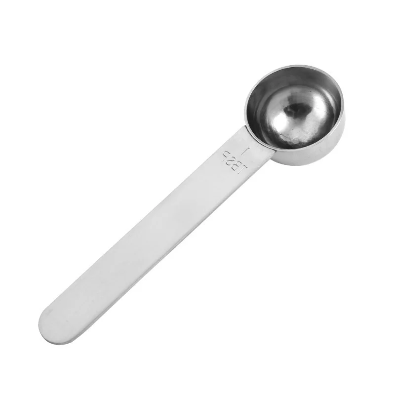 100 Teile/los Silber Gold Edelstahl Kaffee Scoop 30ml Mess Scoop Löffel Metall Messen Löffel Kaffee Tee Werkzeuge Zubehör – Detail 7