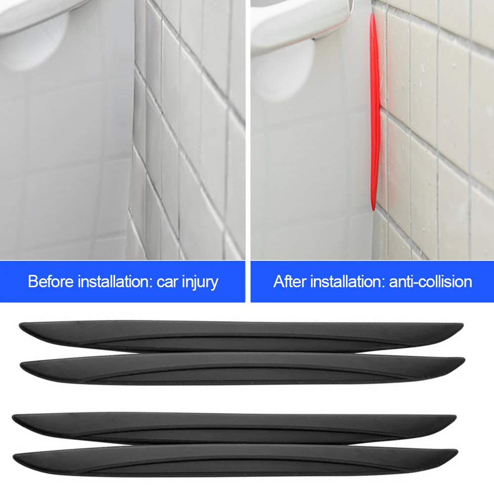 Universal Scrape Guard Set - 4PCS Bumper, Door Edge, and Mirror Protection Strips
