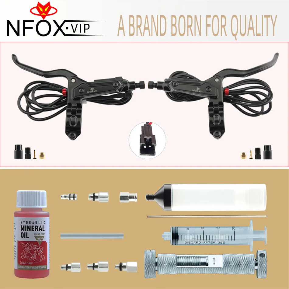 NFOX 2A New GT267 Oil Disc Power Off Brake Handle 3-pin Suitable for Electric Skateboarding Bicycle 2-pin Handle Rod Accessories