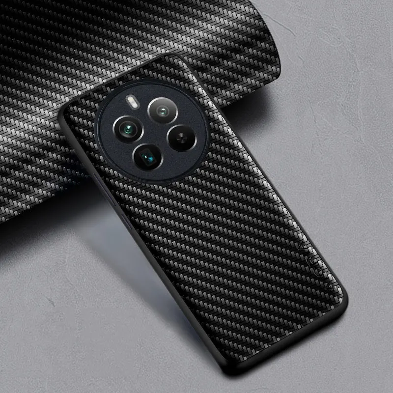 Carbon Fibre Shockproof Slim Non-Slip Full Body Protective Phone Case