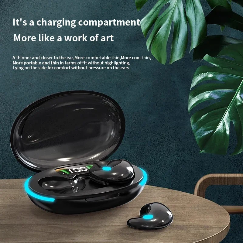 Sleep Wireless Earphone TWS Bluetooth 5.3 Headphones Hidden Earbuds IPX5 Waterproof Noise Reduction Sports Headset 4