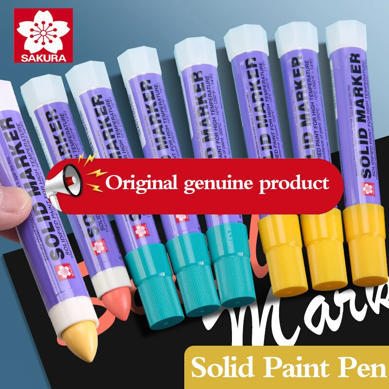 8 Pcs Sakura Solid Paint Pen Industrial Non Sbiadisce Resistente Alle Alte Temperature Inchiostro Impermeabile Sul Posto Di Lavoro Marcatori Da Parete