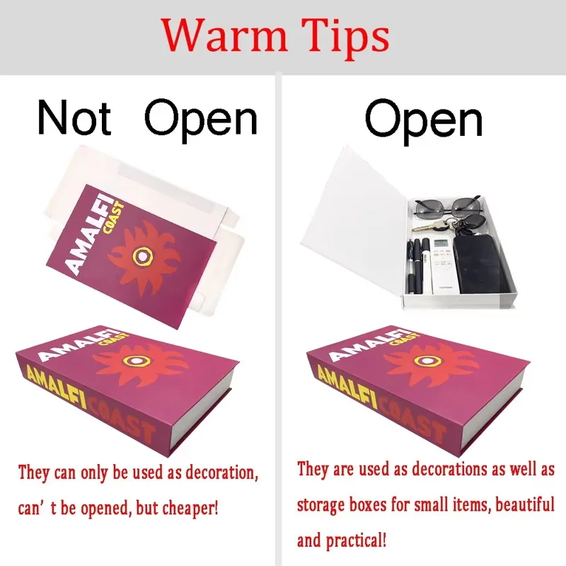 Boho Decorative Fake Books Coffee Table Decoration Storage Box Islam Matisse Bookshelf Bedroom Aesthetic Interior Home Decor - Image 6