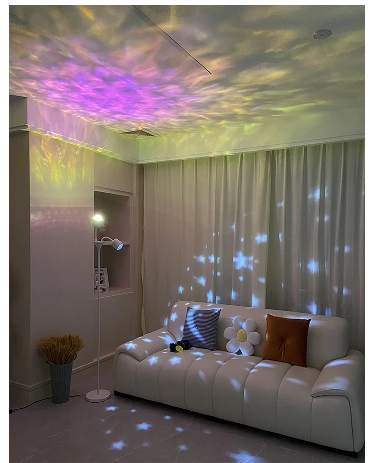 Lampe LED Autoportante d'Ambiance à Ondulation de l'Eau, Luminaire  Décoratif d'Nik, Idéal pour un Salon - AliExpress