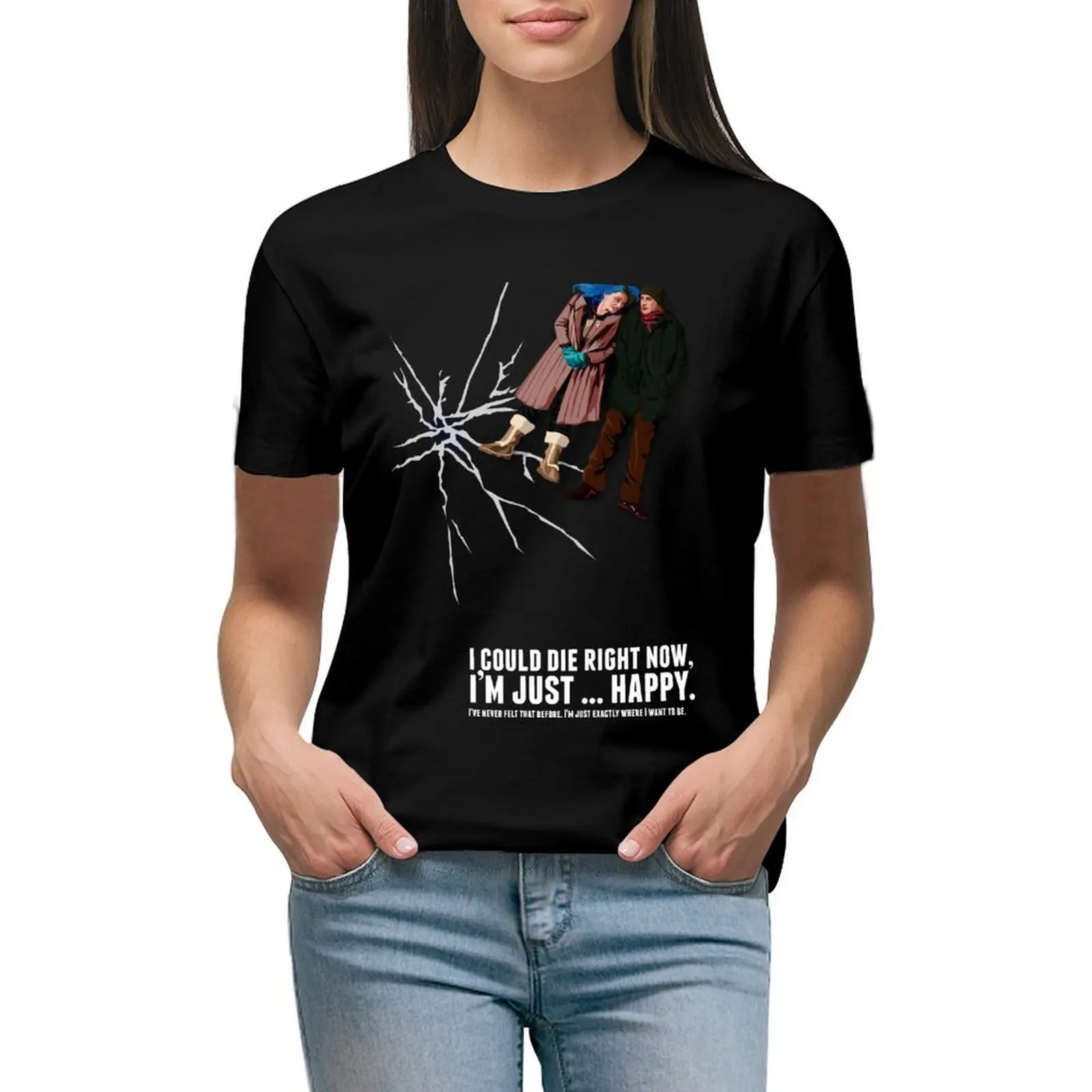 

I could die right now, I'm just … happy. T-shirt Aesthetic clothing Short sleeve tee aesthetic clothes tops Women