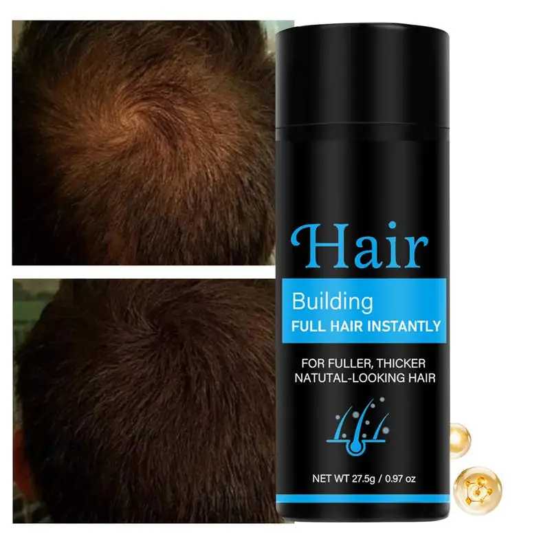 Black Hair Fiber Spray Roots Hair Thickening Powder Building Fibers Thickening Spray Growth Fiber Care