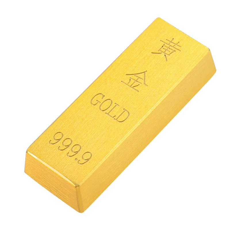 

Brass Simulation Gold Bar Pure Copper Gold Bar Fake Gold Brick Sample Props Paperweight Ornaments