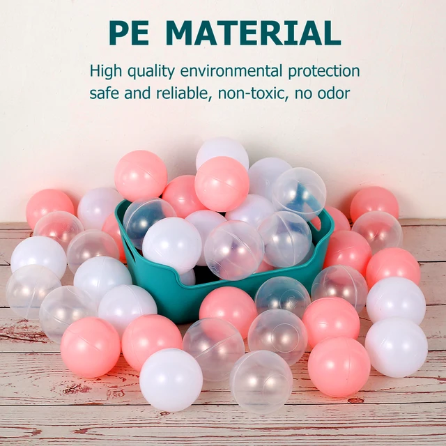 50pcs Ocean Balls for Kids 1.6inch Swim Pit Toys BPA-free Colorful Fun Balls Crush Proof Macaron Ocean Balls for Decoration Toy 6