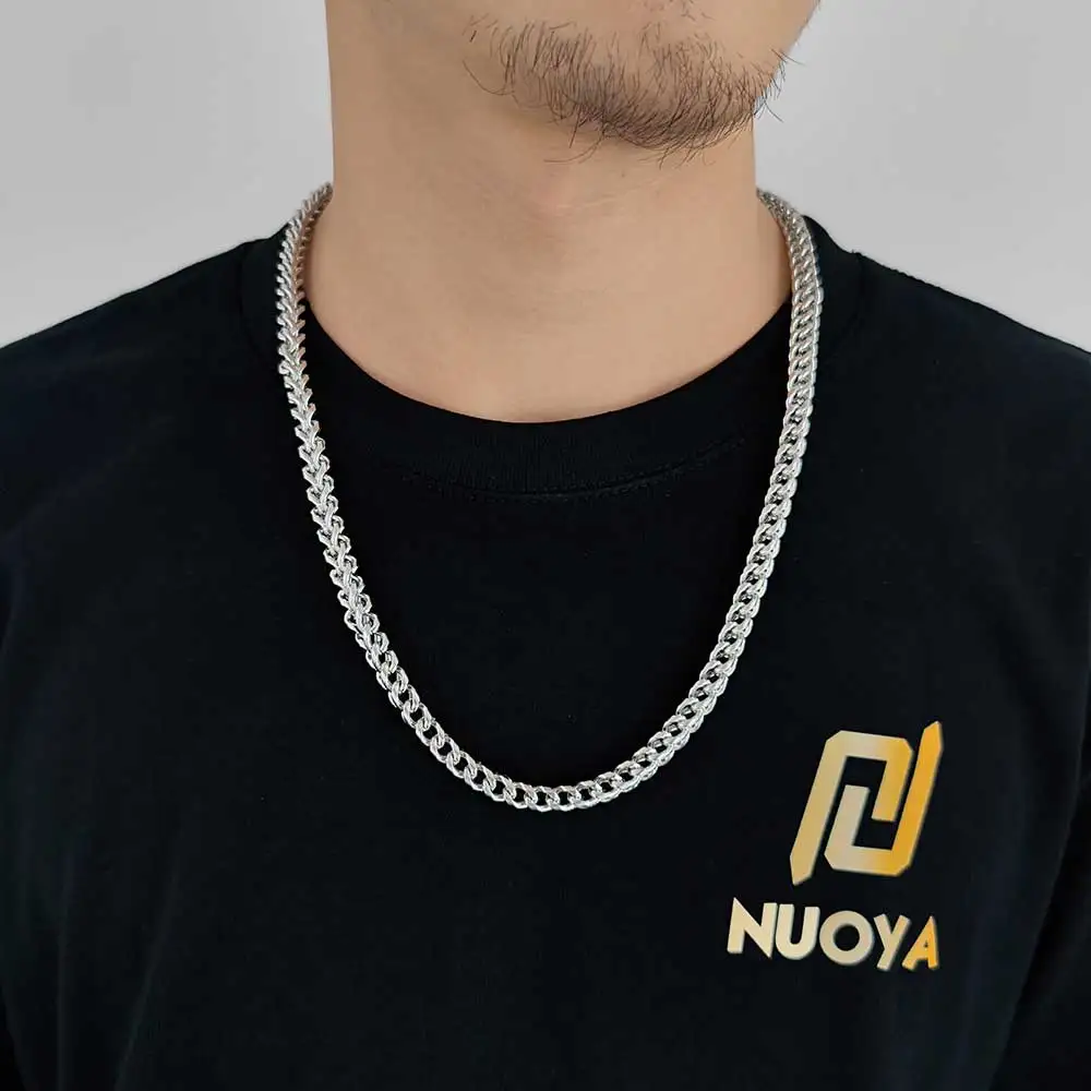 Acciaio Inox - Set Gioielli,Stainless Steel, Bella, Massive Catena Con - Foto 13