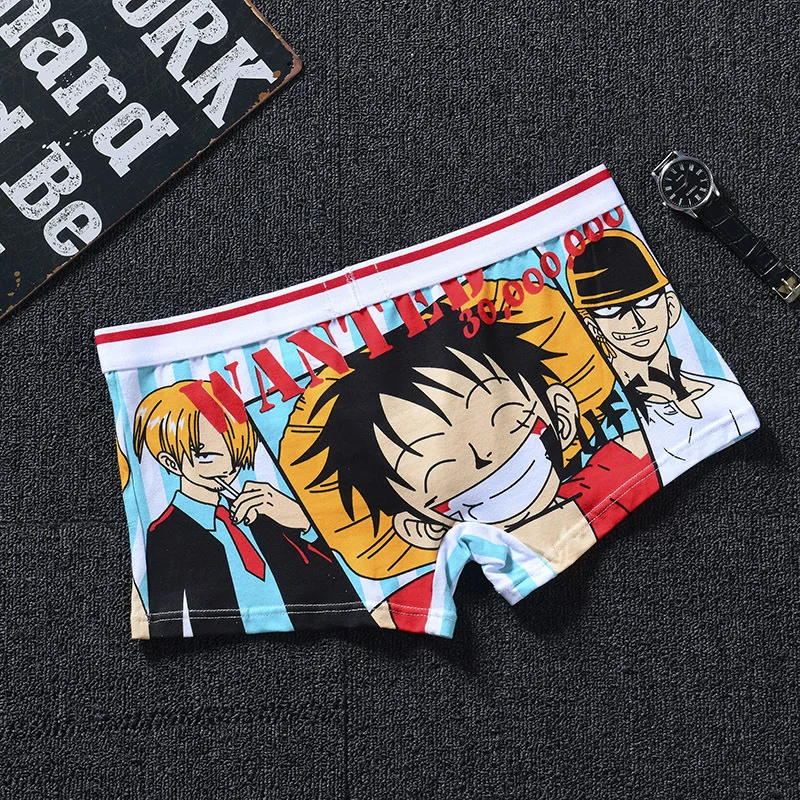 basic halloween costumes Anime Roronoa Zoro Underwear Men Tony Chopper Cosplay Cotton Boxers Cartoon Panties Male Breathable Underpants Funny Clothes funny mens halloween costumes