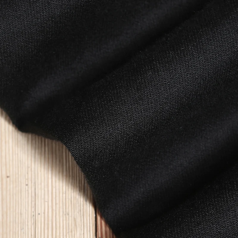 Street Fashion Men Jeans Stretch Elastic Slim Fit Spliced Designer Biker Jeans Men Black Trousers Zipper Hip Hop Pants Hombre