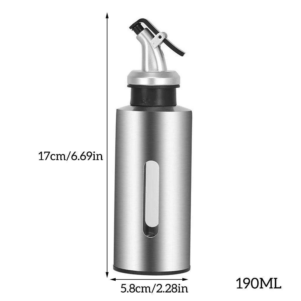 Oil Container Food Storage Container Sauce Squeeze Bottles Portable Oil Bottle Leak-proof Vinegar Sauce Holder Dispenser 290ml
