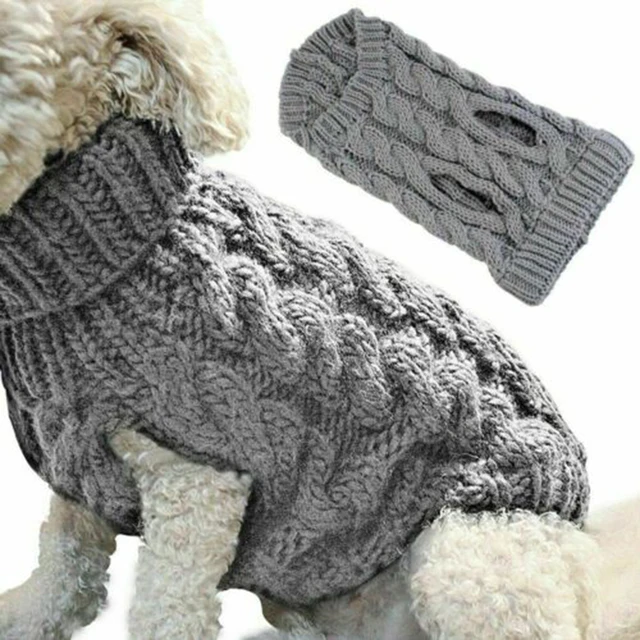 Winter Pet Dog Clothes Chihuahua Soft Puppy Kitten High Collar Sweater